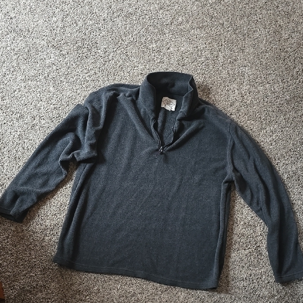 Men's Black Quarter-Zip Sweater
